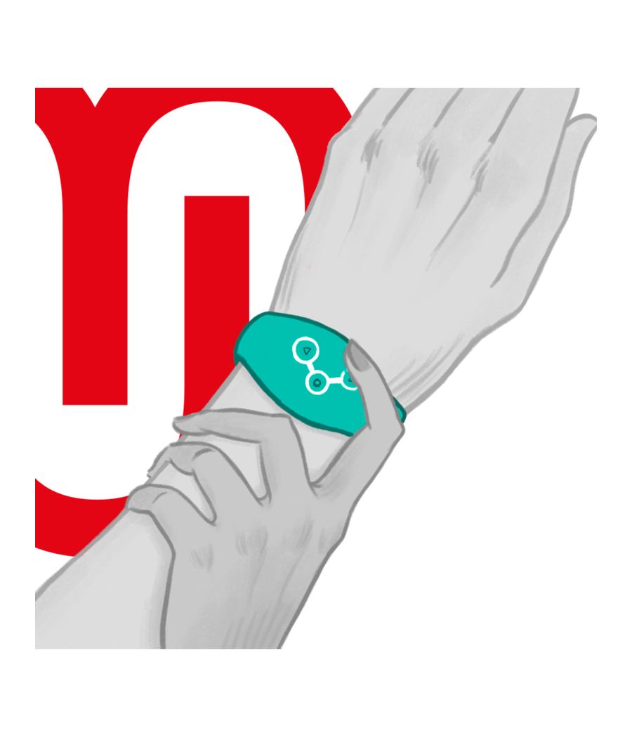 WATCHME - MONTRE À TECHNOLOGIE SANS FIL BLEU VERT