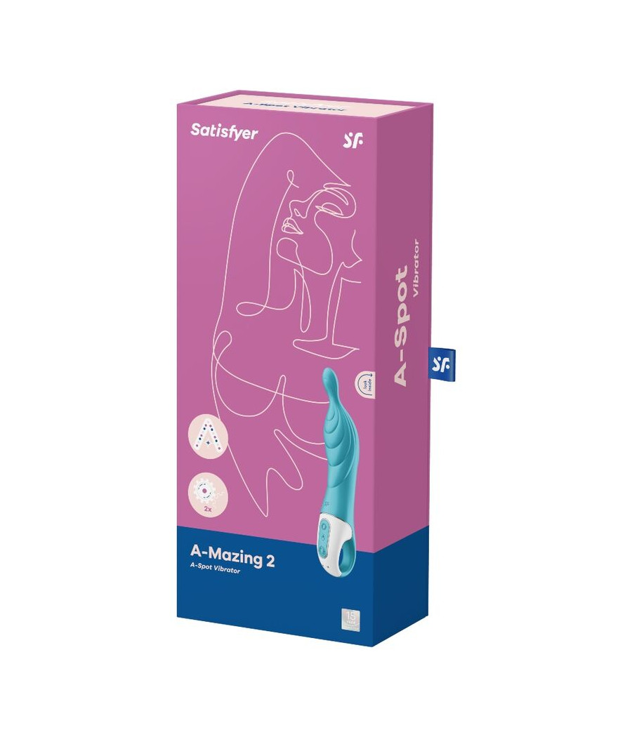 SATISFYER - AMAZING 2 ASPOT VIBRATOR TURQUOISE