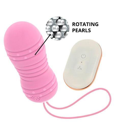 OHMAMA - HUEVO CONTROL REMOTO 7 MODOS ROTACION ROSA