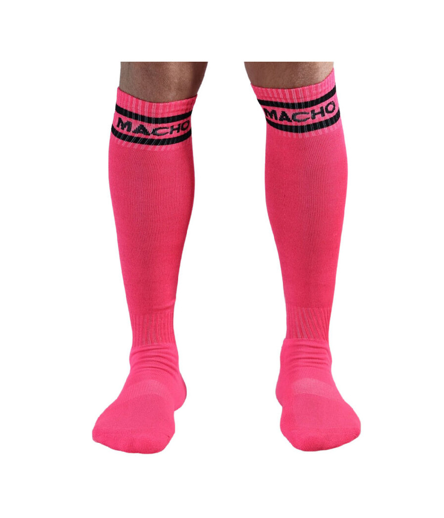 MACHO - CALZE LUNGHE TAGLIA UNICA ROSA