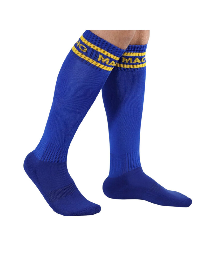 MACHO - CALZINO LUNGO TAGLIA UNICA BLU