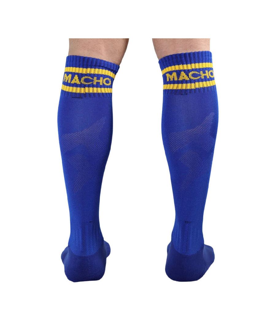 MACHO - CALCETINES LARGOS TALLA ÚNICA AZUL