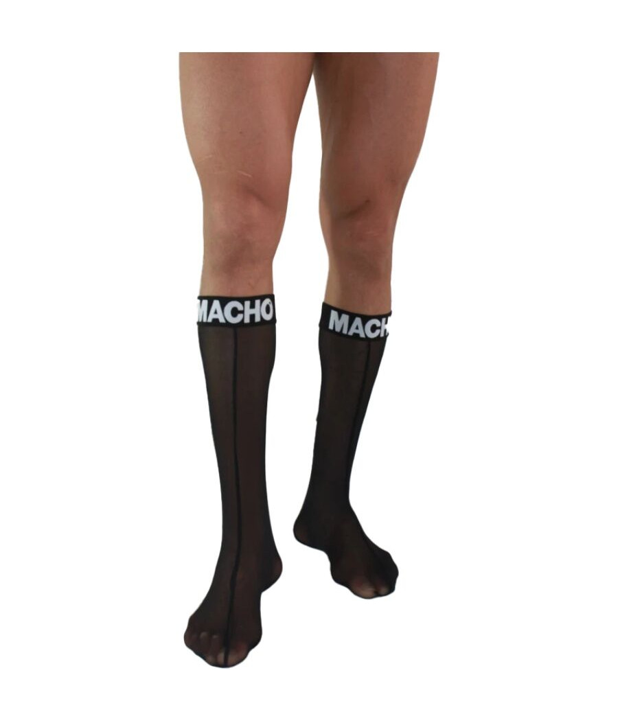 MACHO - THIN SOCKS ONE SIZE BLACK