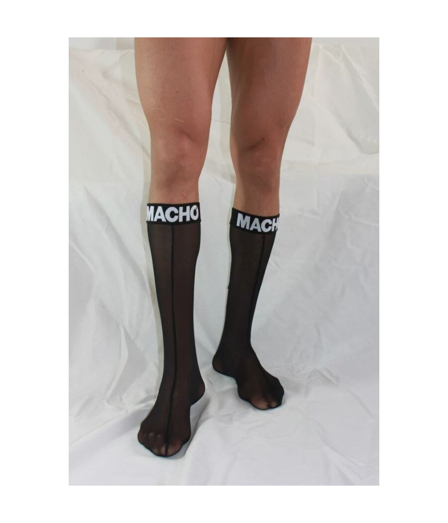 MACHO - DÜNNE SOCKEN EINHEITSGRÖSSE SCHWARZ