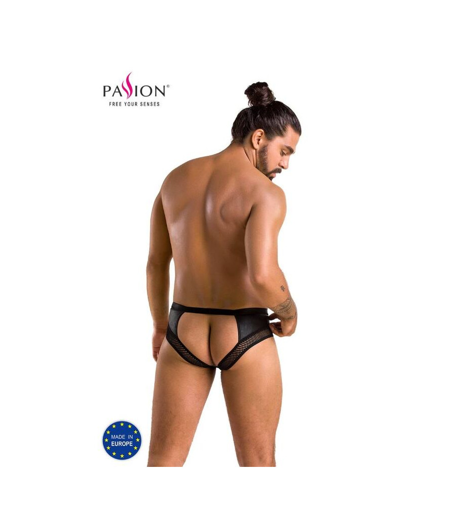 PASSION - 030 SLIP OUVERT TOM NOIR L/XL