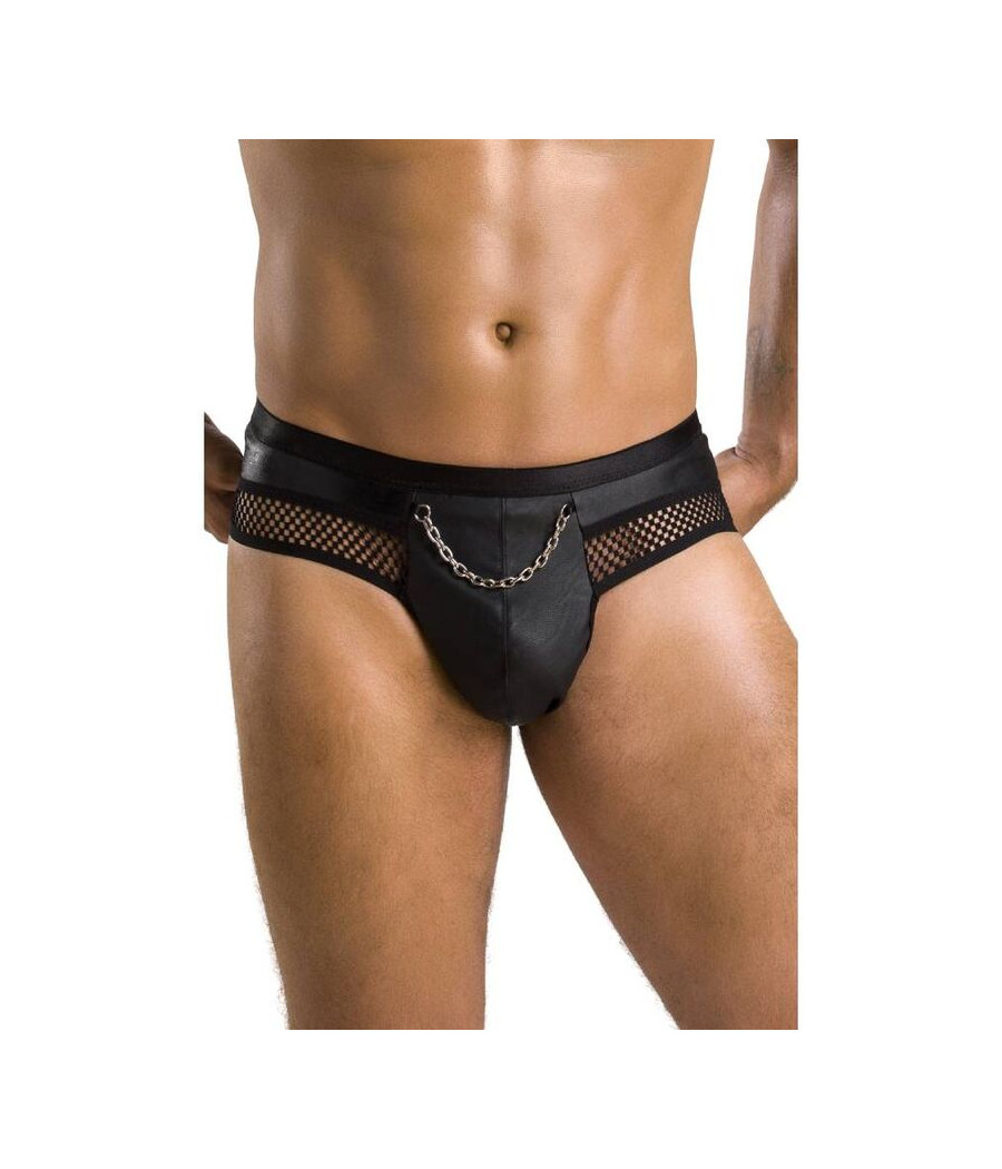 PASSION - 030 SLIP OUVERT TOM NOIR L/XL