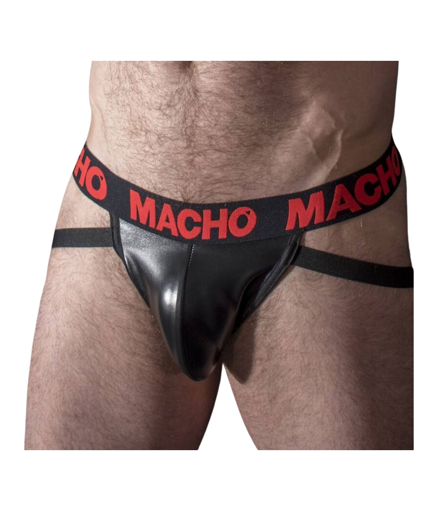 MACHO - MX25RC JOCK CUERO ROJO L