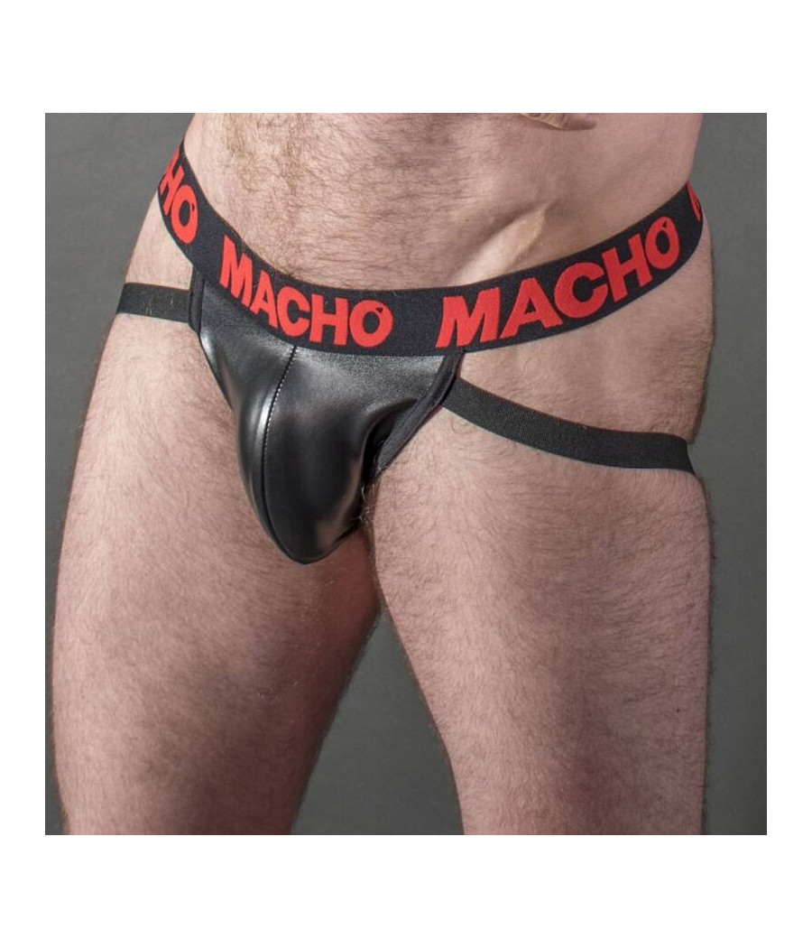 MACHO - MX25RC JOCK CUERO ROJO L