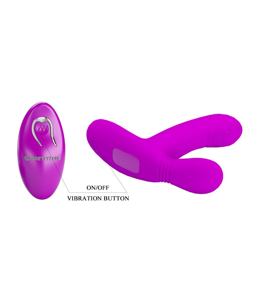PRETTY LOVE - GERI CLITORIS MASSAGER PINK REMOTE CONTROL