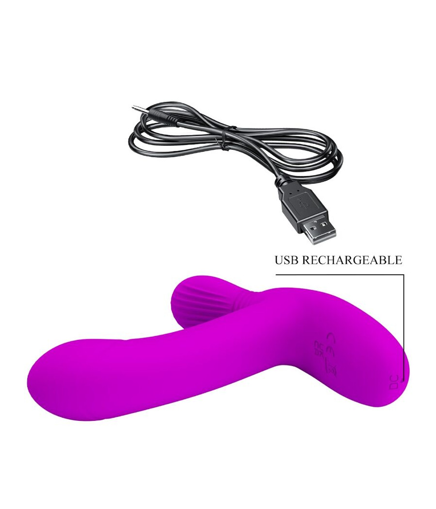 PRETTY LOVE - MASSAGGIATORE PER CLITORIDE GERI TELECOMANDO ROSA