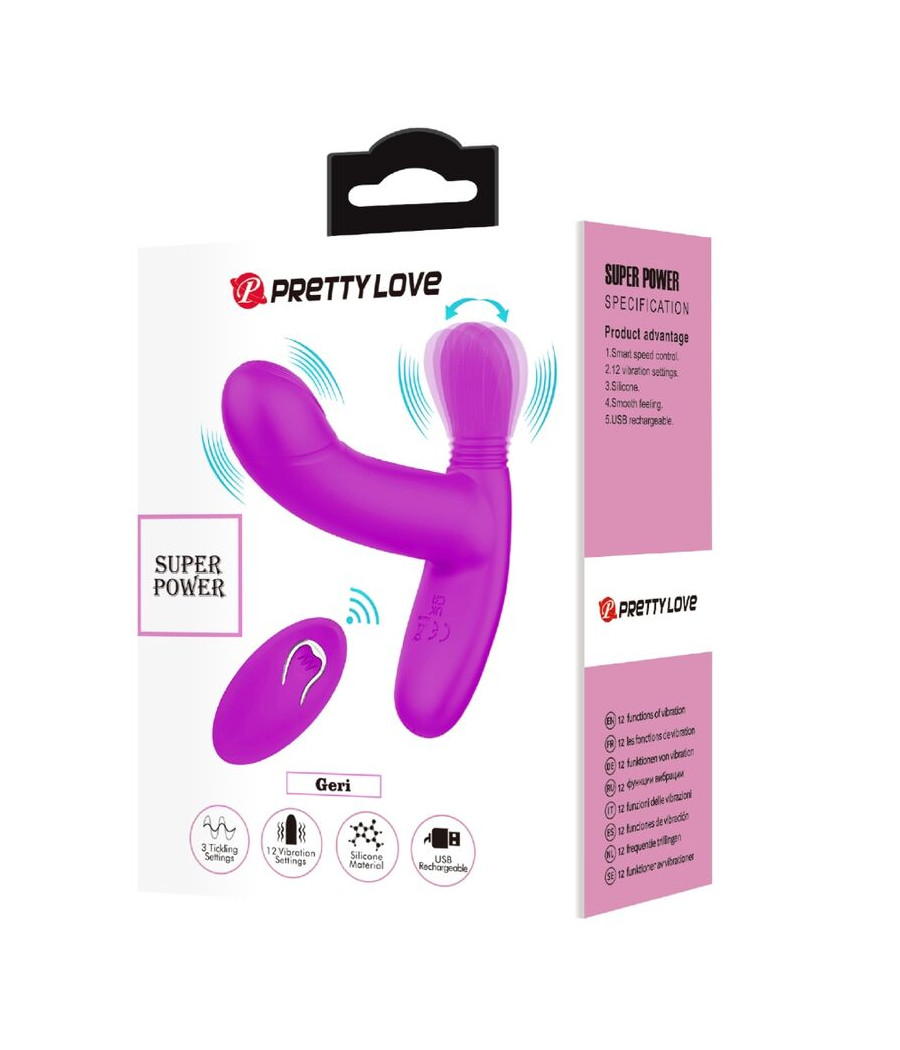 PRETTY LOVE - GERI CLITORIS MASSAGER ROSE TÉLÉCOMMANDE
