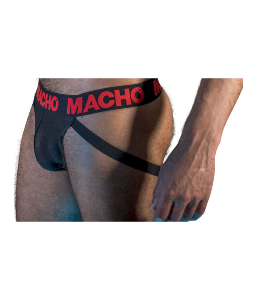MACHO - MX26X2 JOCK NERO/ROSSO S