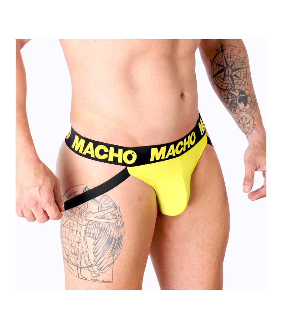 MACHO - MX25A JOCK LYCRA AMARILLO S