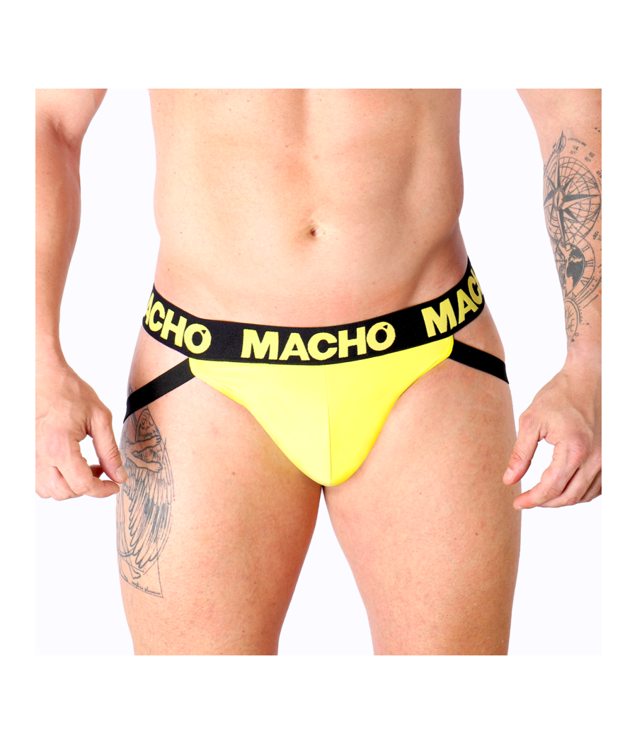 MACHO - MX25A JOCK LYCRA AMARELO M