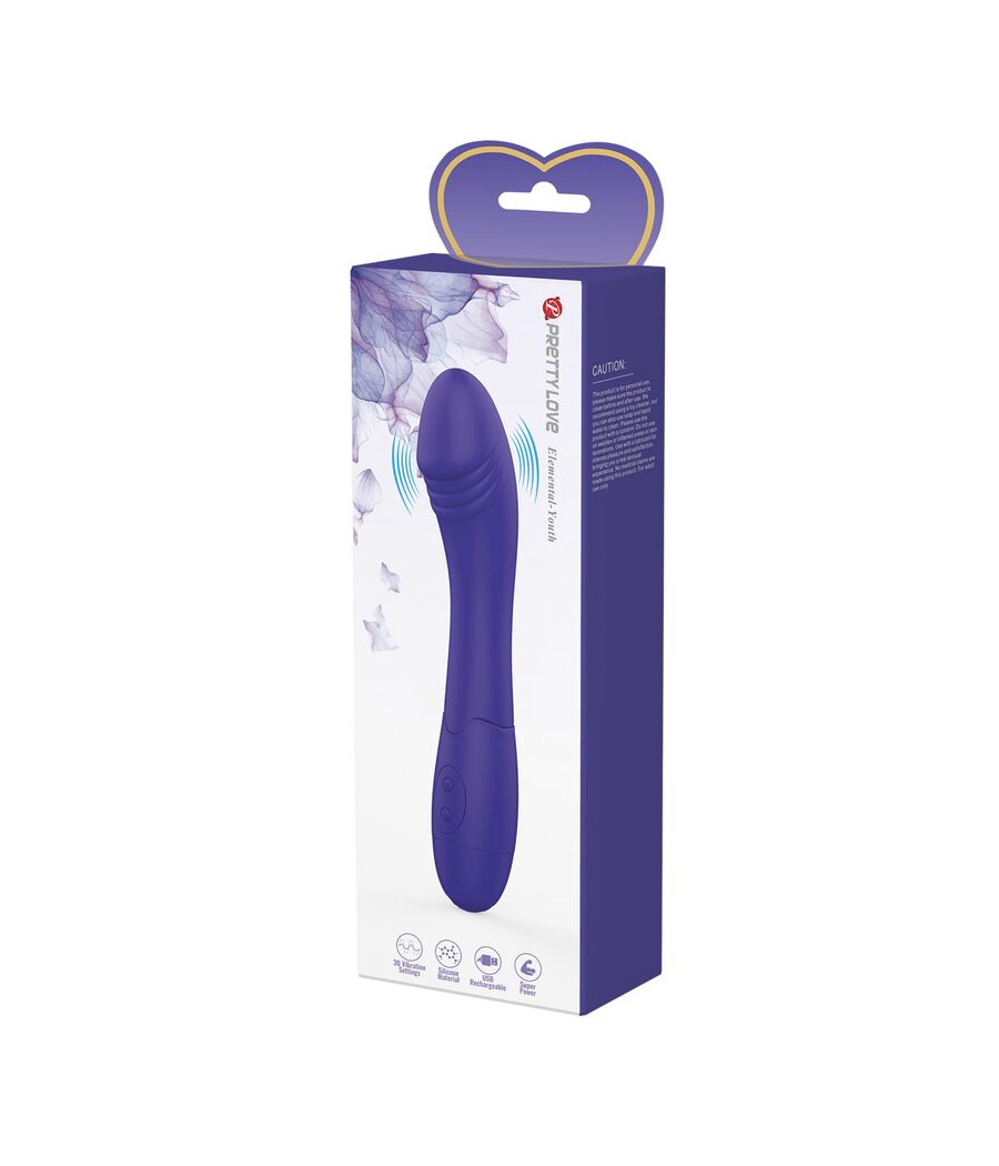 PRETTY LOVE - ELEMENTAL YOUTH VIOLET VIBRATOR DILDO