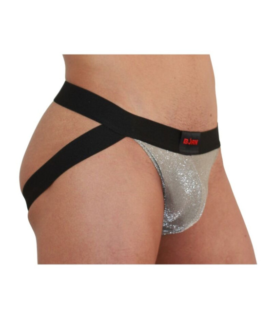 BURN - 001 JOCK SHINY BEIGE / BLACK M