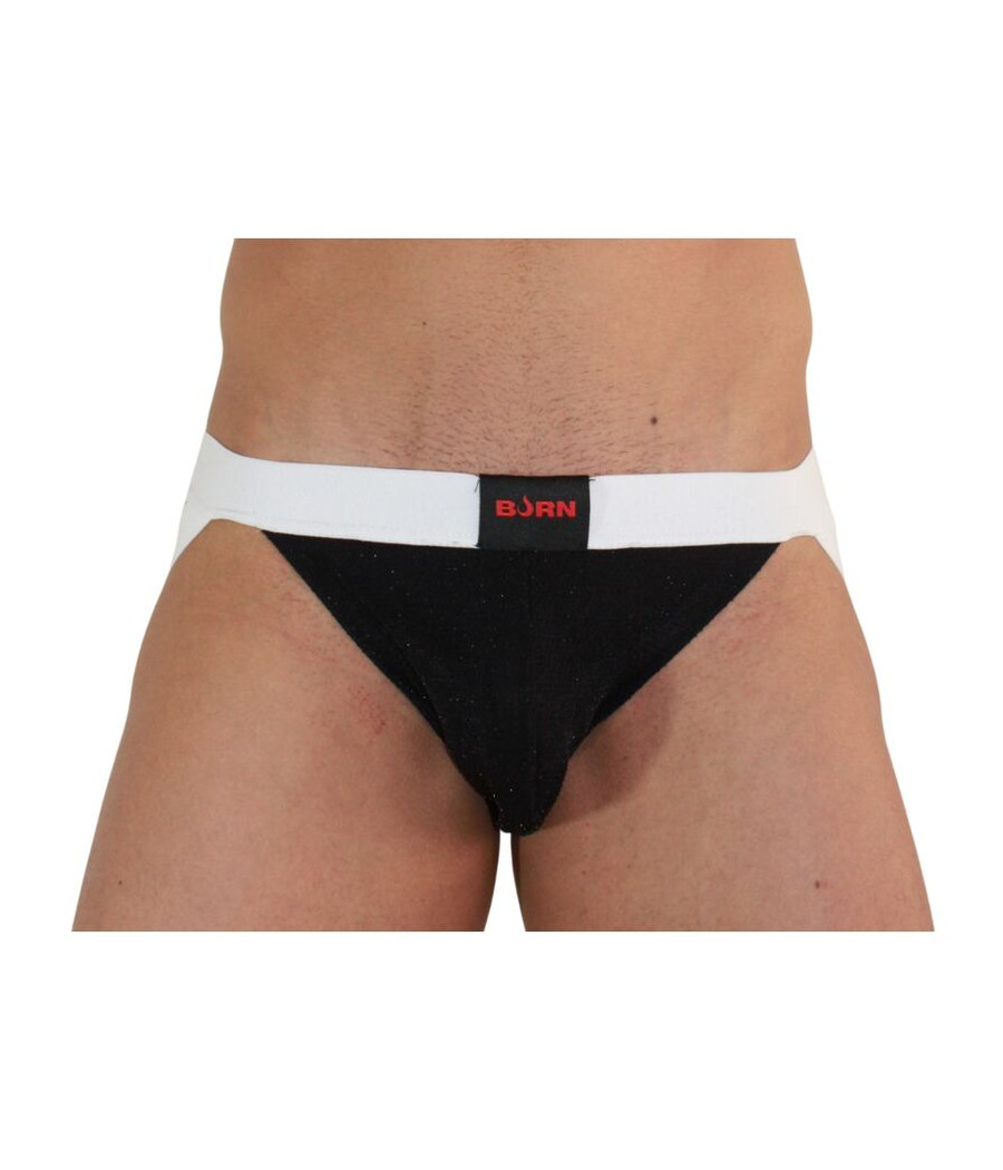 BURN - 004 JOCK NERO LUCIDO / BIANCO L