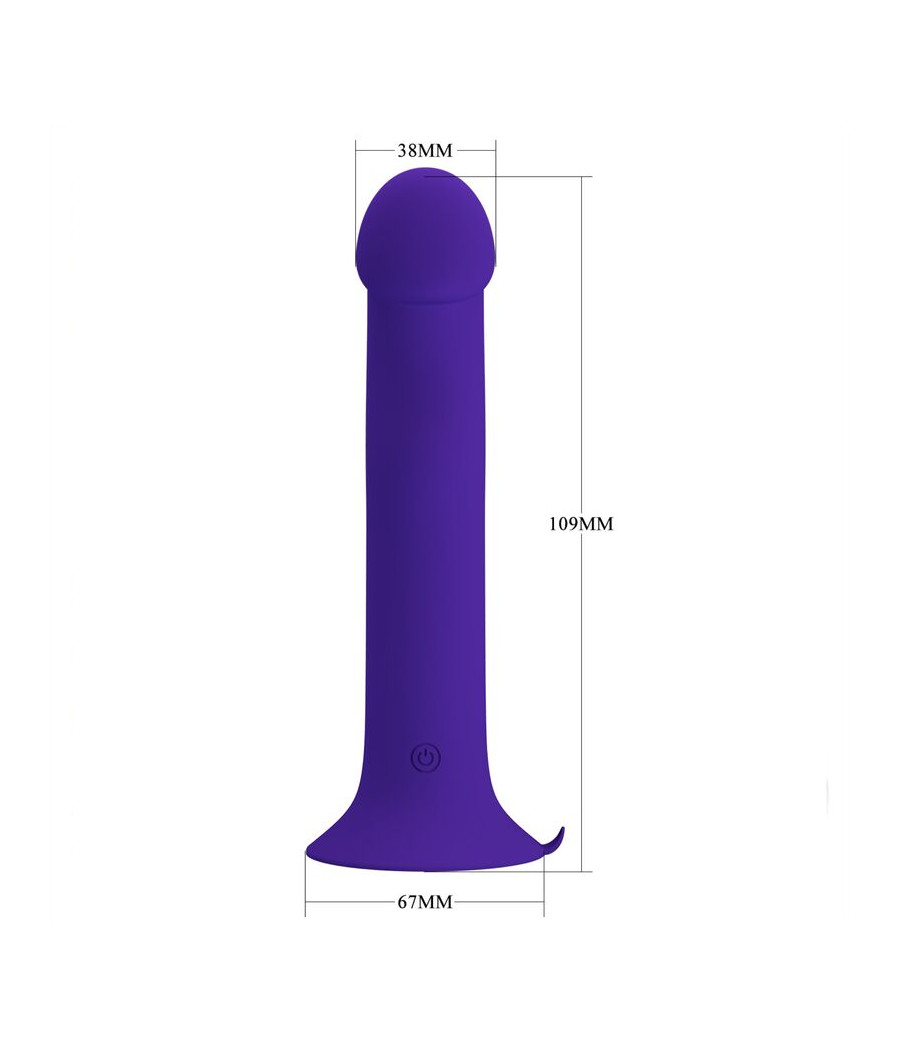 PRETTY LOVE - MURRAY YOUTH VIBRATING DILDO & RECHARGEABLE VIOLET