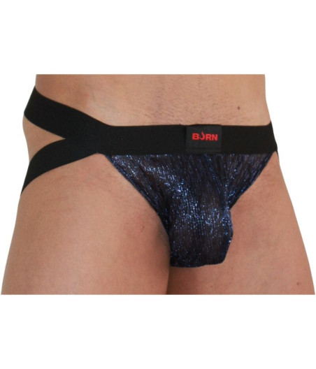 BURN - 006 JOCK BLU LUCIDO / NERO S