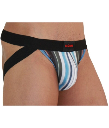 BURN - 009 JOCK MULTICOLOR / NEGRO L
