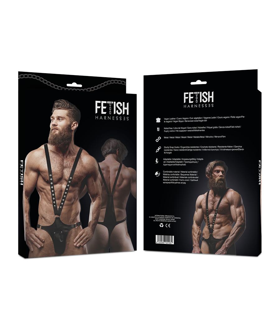 FETISH SUBMISSIVE ATTITUDE - ARNÉS ECOPIEL FORMA DE V HOMBRE