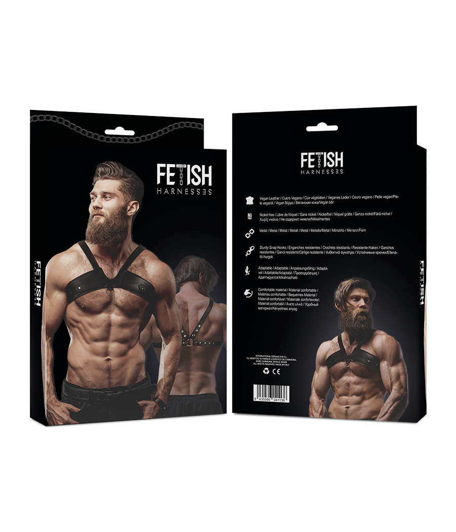 FETISH SUBMISSIVE ATTITUDE - BRUSTGURT AUS ÖKOLEDER FÜR HERREN BRIGADE