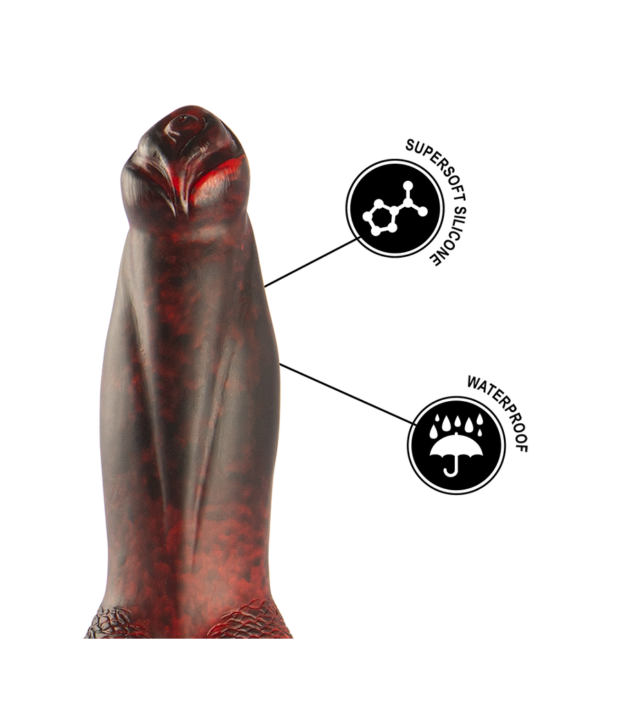 EPIC - PROMETHEUS DILDO TITAN IN FLAMES RECHARGEABLE REMOTE CONTROL