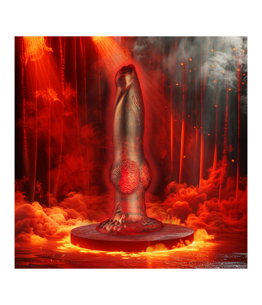 EPIC - PROMETHEUS DILDO TITAN IN FLAMES RECHARGEABLE REMOTE CONTROL