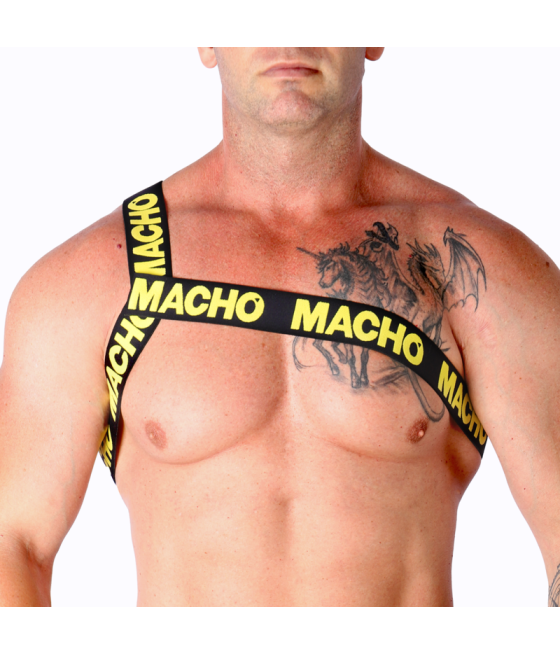 MACHO - ARNÊS ROMANO AMARELO L/XL