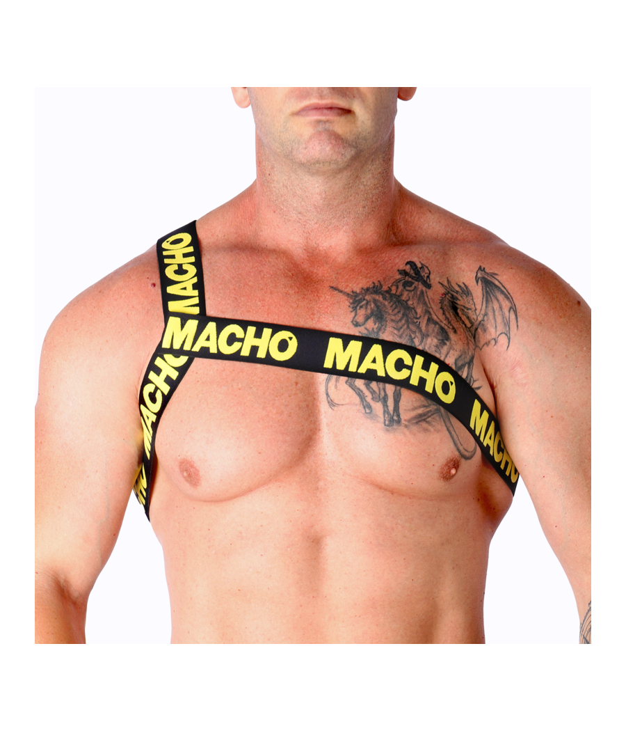 MACHO - ARNÊS ROMANO AMARELO L/XL
