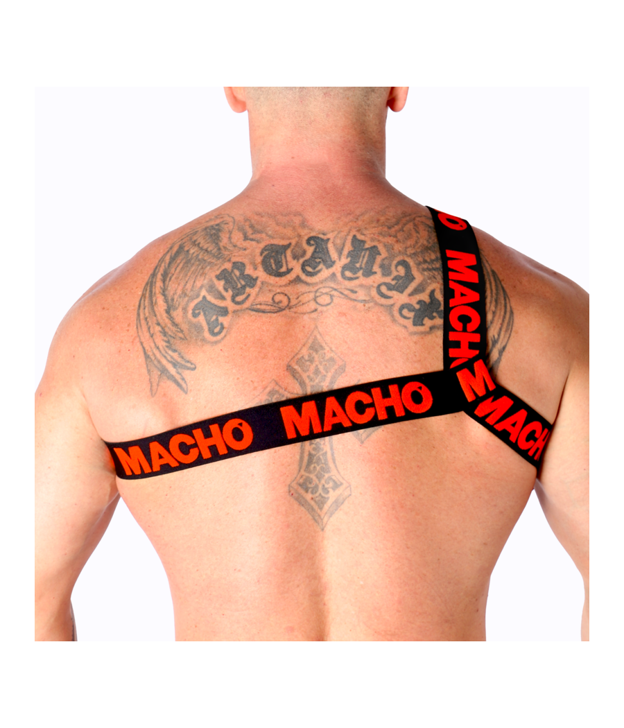 MACHO - ARNÉS ROMANO ROJO S/M