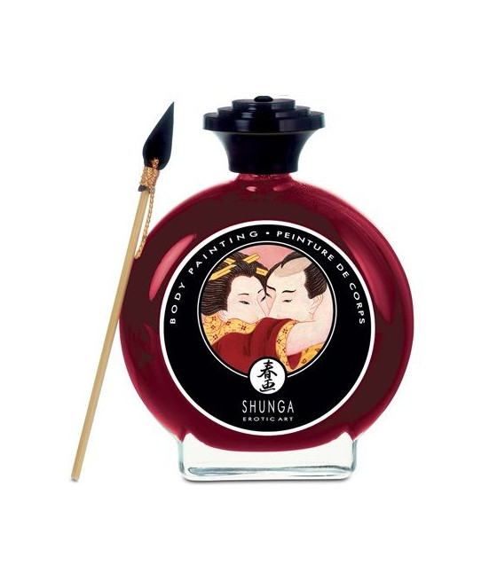 SHUNGA - STRAWBERRY AND CAVA BODY PAINTING