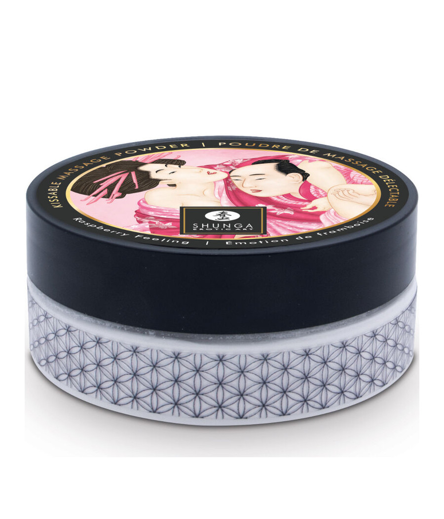SHUNGA - KIT POLVERE DA MASSAGGIO ALIMENTARE LAMPONE