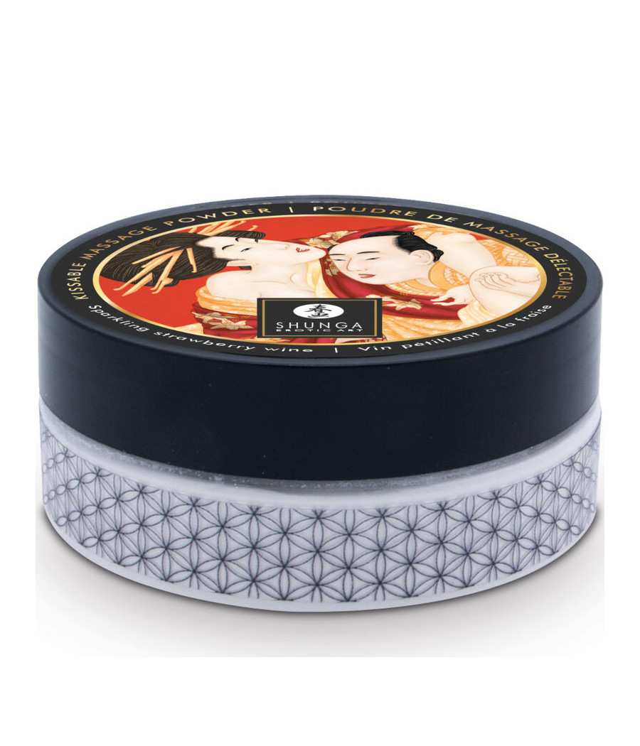 SHUNGA - ERDBEER-ESSBARE MASSAGEPULVER-SET