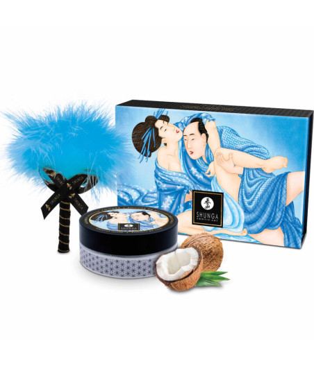 SHUNGA - KIT POLVOS DE MASAJE COMESTIBLE COCO