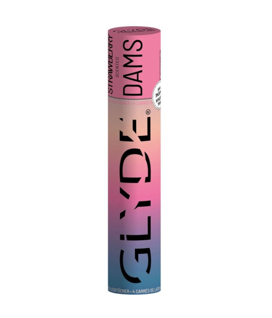 SHEER GLYDE - DAMS LAMINAS LATEX ORALSEX ERDBEERE