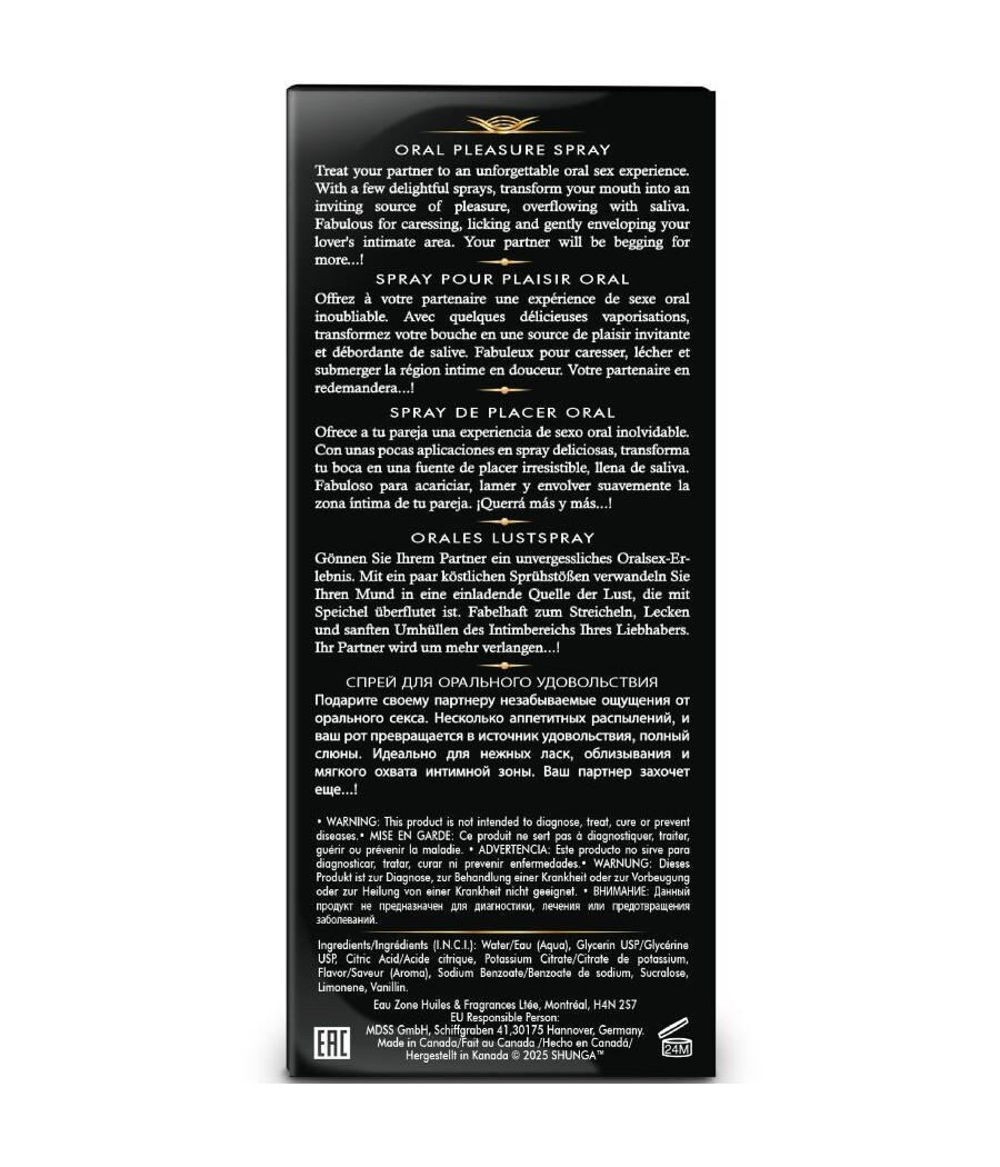 SHUNGA - WAVES PLEASURE SPRAY ORAL SEDUCTOR SANDÍA 20 ML