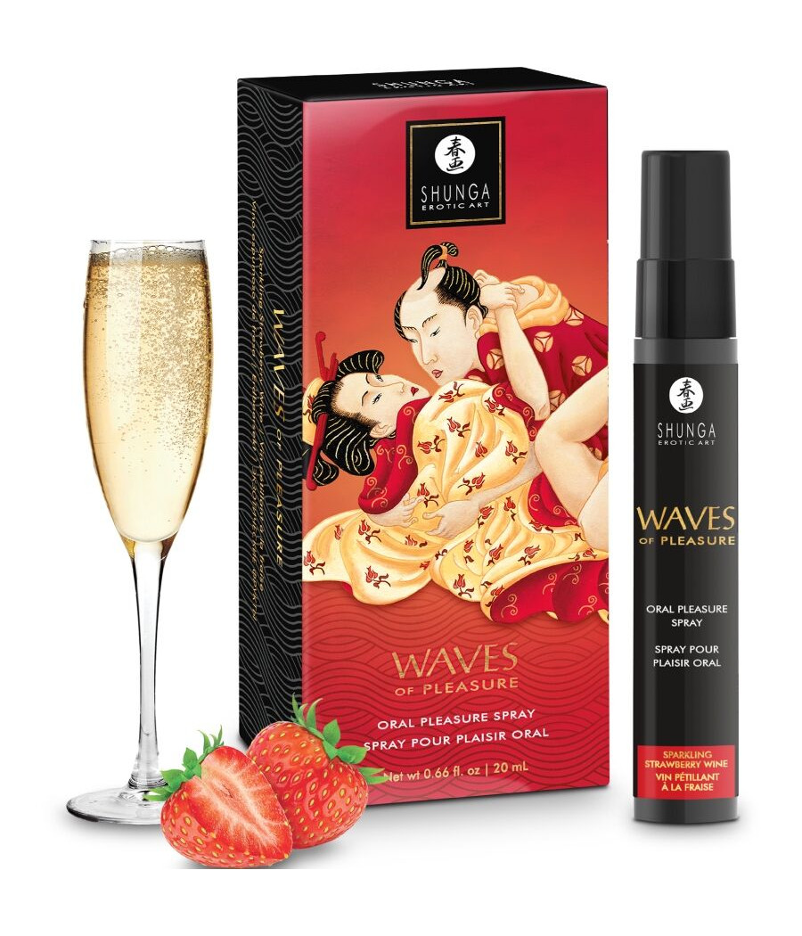 SHUNGA - WAVES PLEASURE SPRAY ORAL SEDUCTIVE FRAISE 20 ML