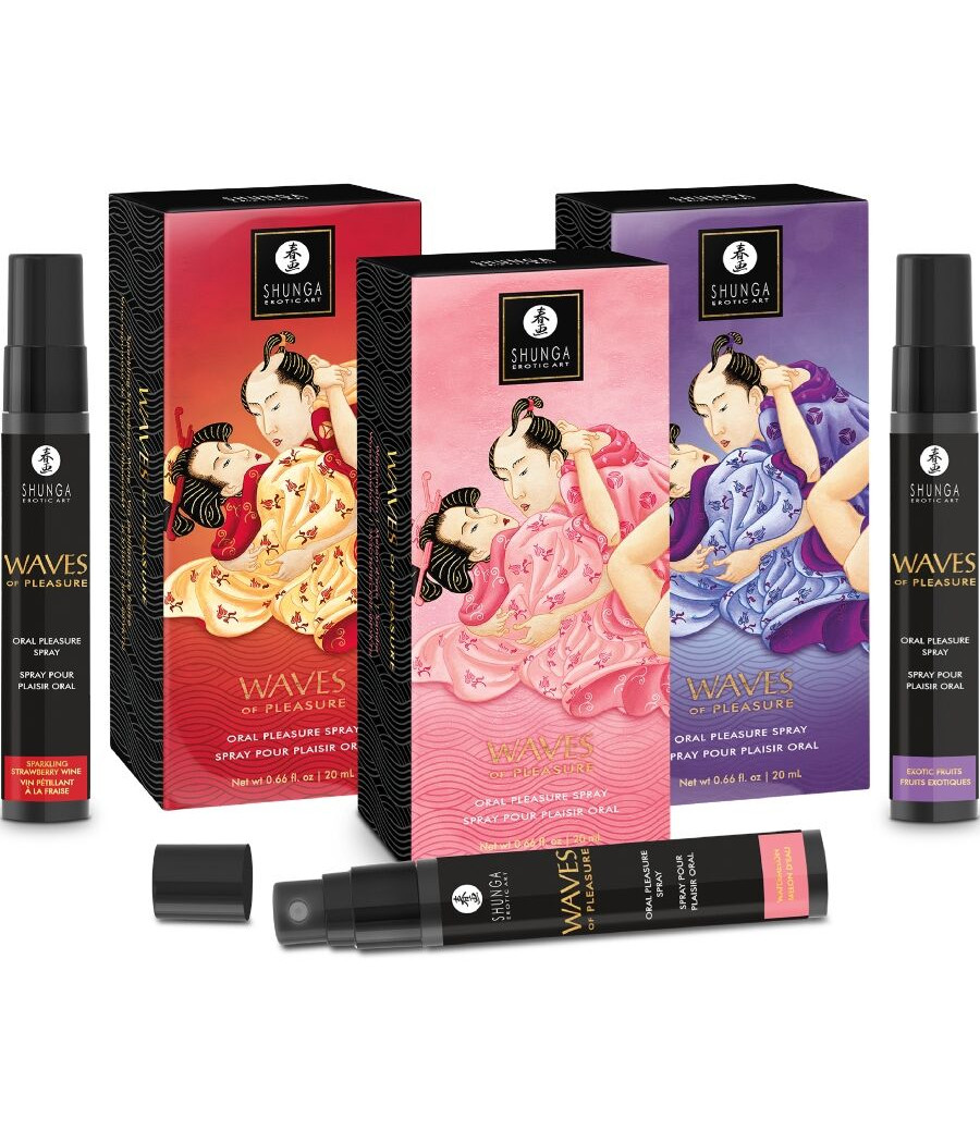 SHUNGA - WAVES PLEASURE SPRAY ORAL SEDUCTIVE FRAISE 20 ML
