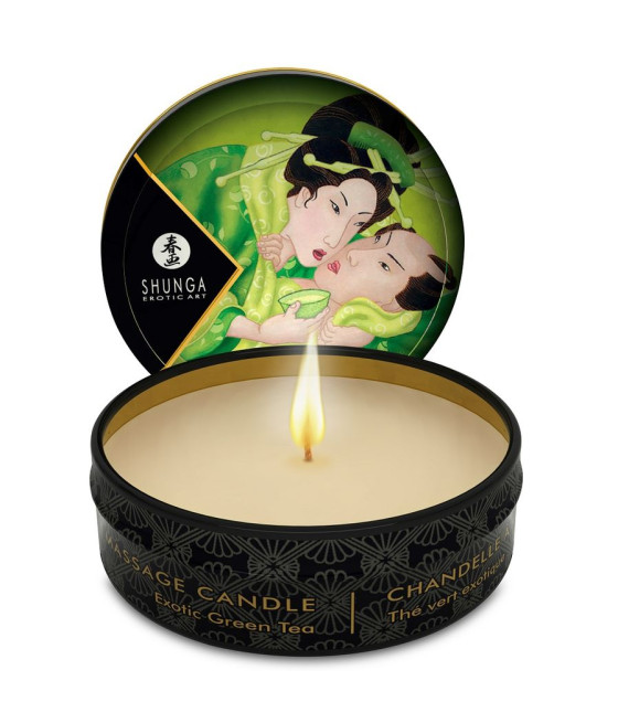SHUNGA - MINI CARESS BY CANDELIGHT MASSAGE VELA T VERDE 30 ML