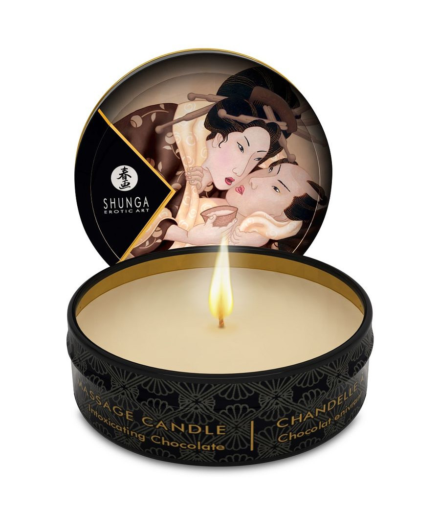 SHUNGA - MINI CARESS BY CANDELIGHT CANDELA DA MASSAGGIO AL CIOCCOLATO 30 ML