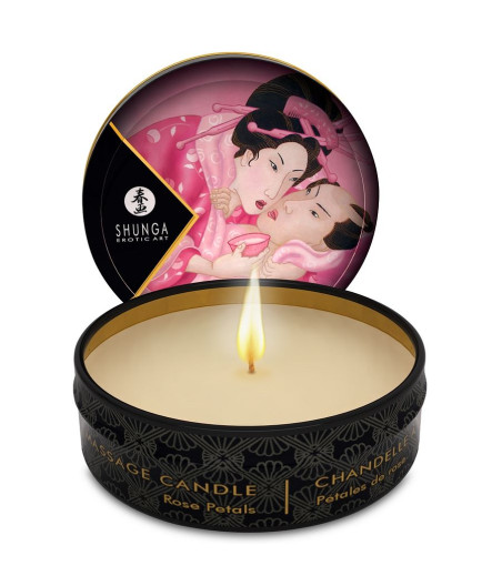 SHUNGA - MINI CARESS BY CANDELIGHT ROSES MASSAGEKERZE 30 ML