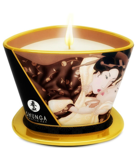SHUNGA - MINI CARESS BY CANDELIGHT CANDELA DA MASSAGGIO AL CIOCCOLATO 170 ML
