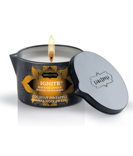 KAMASUTRA - KOKOSNUSS-ANANAS-MASSAGEKERZE 170GR