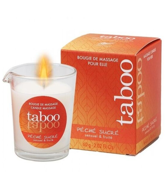 RUF - TABOO VELA DE MASAJE PARA ELLA PECHE SUCRE AROMA NECTARINA