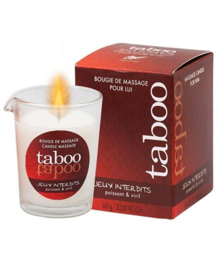 RUF - TABOO MASSAGE CANDLE FOR HIM JEUX INTERDITS WILD LICHEN AROMA