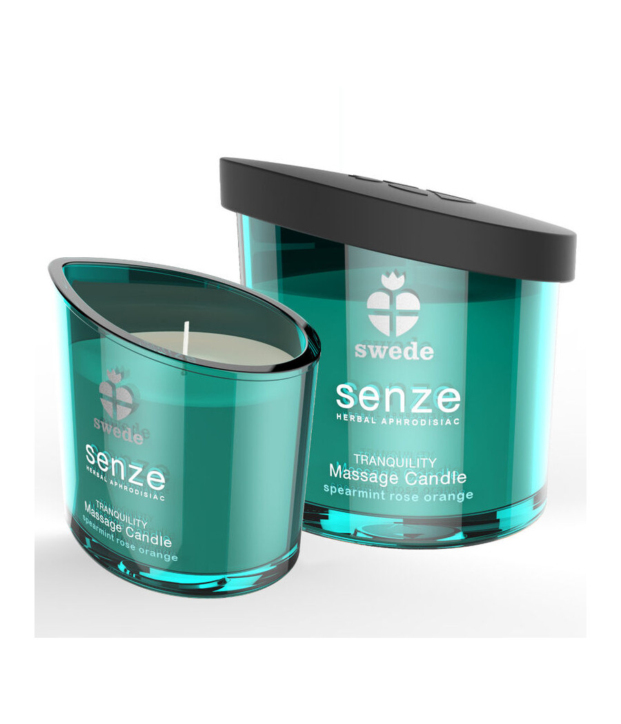 SWEDE - SENZE TRANQUILITY MASSAGE CANDLE - SPEARMINT, ROSE, ORANGE