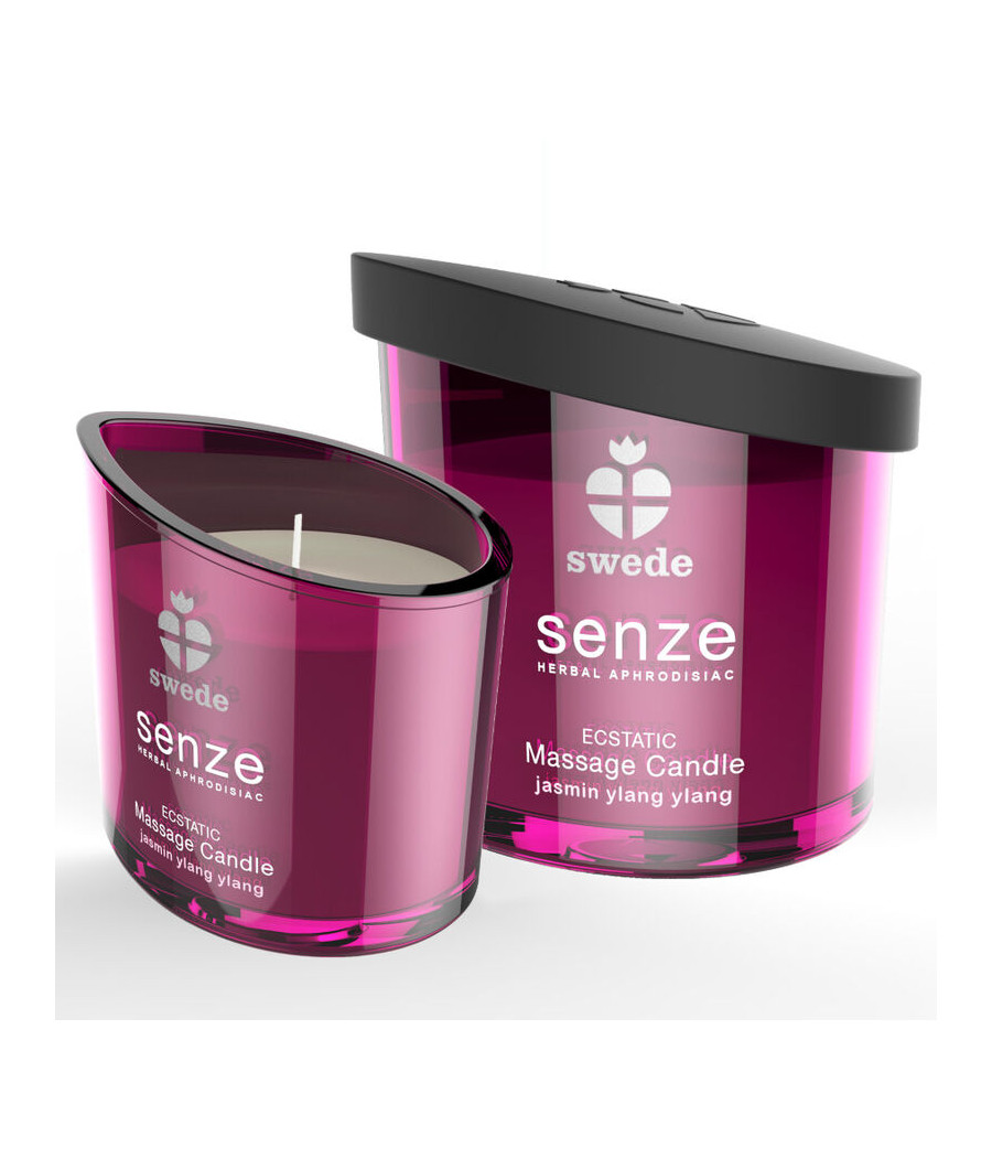 SWEDE - CANDELA DA MASSAGGIO ESTATICO SENZE - GELSOMINO, YLANG YLANG