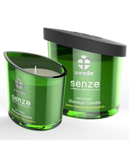 SWEDE - SENZE ERWECKENDE MASSAGEKERZE - ZITRONE, PFEFFER, EUKALYPTUS