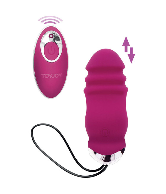 TOYJOY - HAPPINESS SUNN SIDE UP AND DOWN VIBRATEUR FUCHSIA TÉLÉCOMMANDE